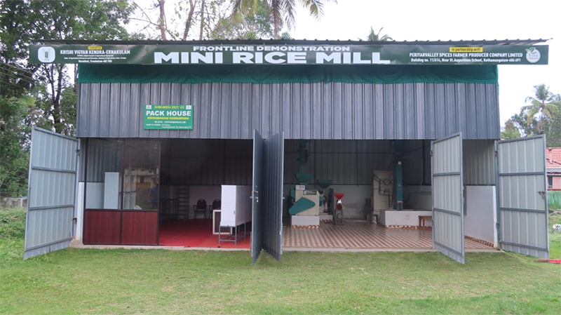 Ernakulam KVK’s Mini rice mill commenced operation: Locally produced rice branded
